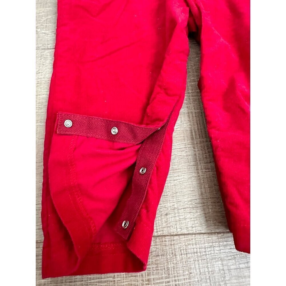 Rebecca Raggs Original Christmas Snowman Corduroy Overalls & White Long Sleeve S - Picture 5 of 7